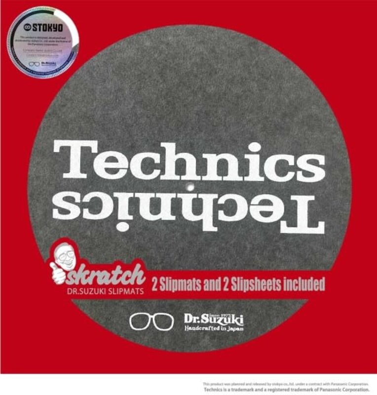 Dr. Suzuki x Technics (LARGE LOGO) 12" Skratch Slipmat + Slipsheet Pair