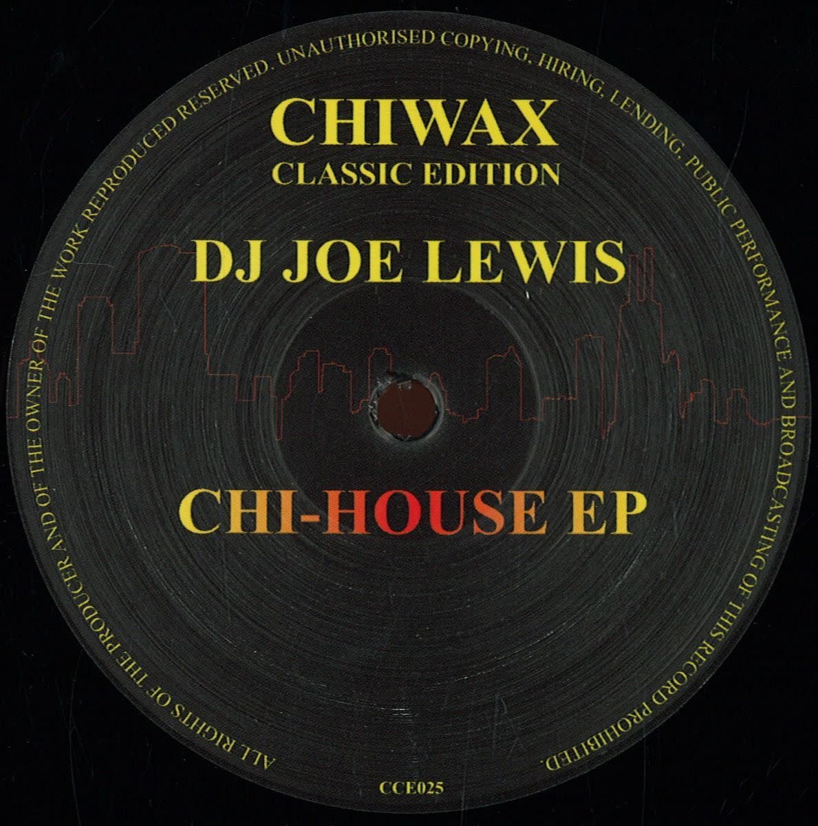 DJ Joe Lewis – Chi House EP 12" (2024 Repress, Chiwax Classic Edition)