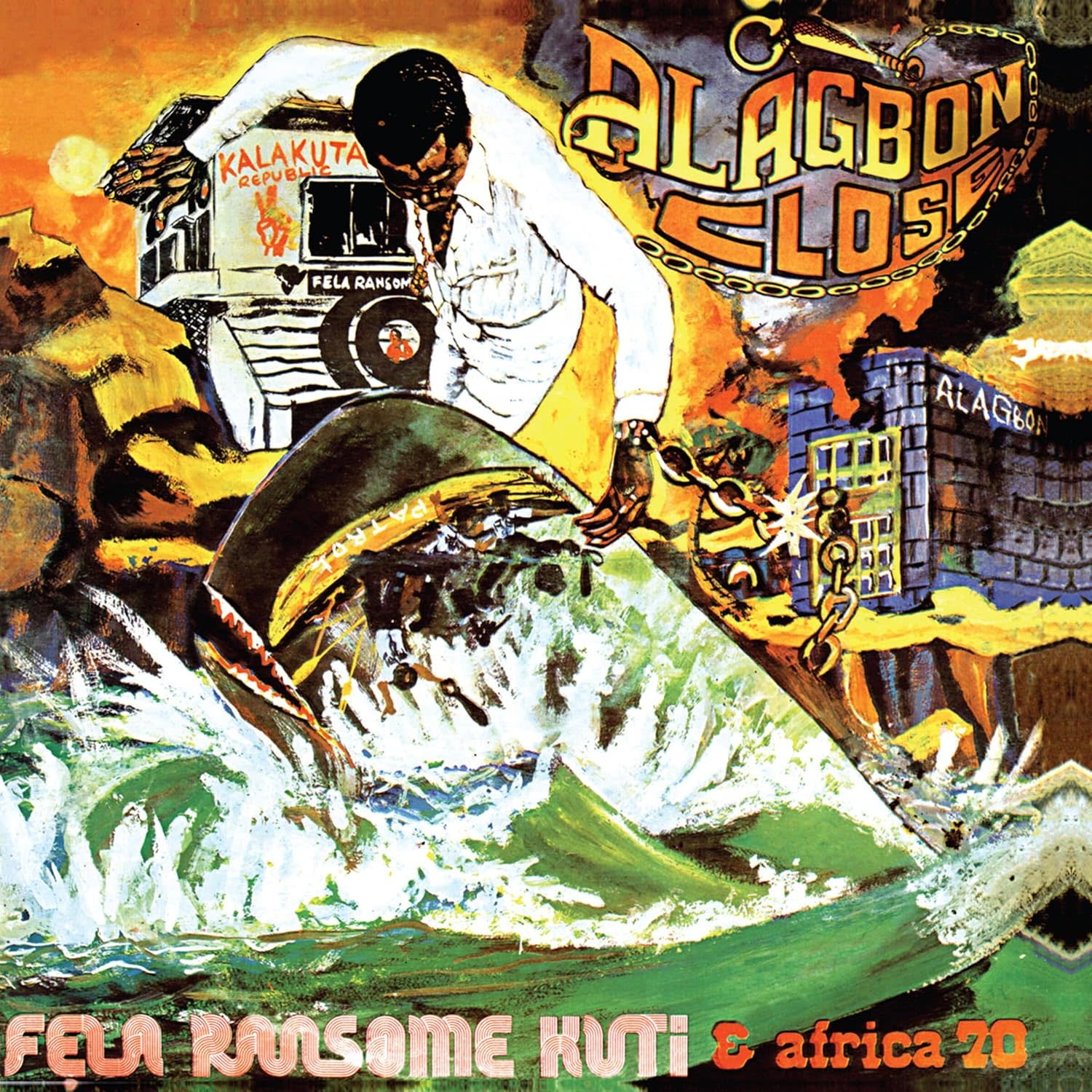 Fela Ransome Kuti & Africa 70 – Alagbon Close LP (2024 Reissue,  50th Anniversary Edition, Jollof Orange Vinyl, Knitting Factory Records)