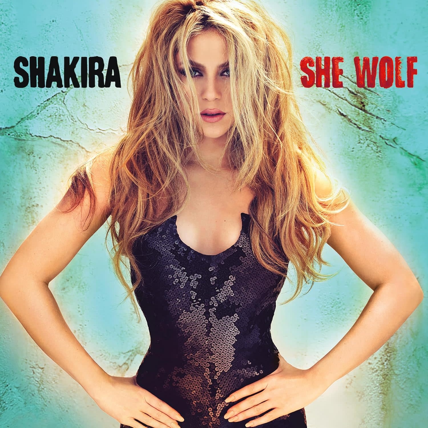 Shakira – She Wolf 2LP (2024 Reissue, Sea Glass with Turquoise Swirls Vinyl)
