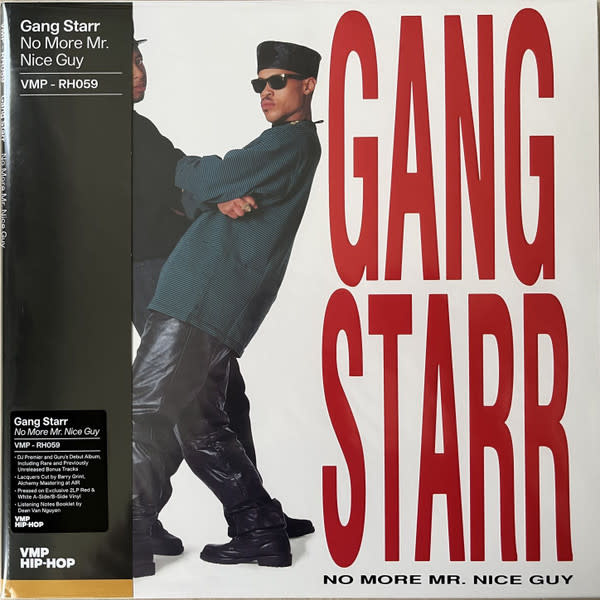 Gang Starr – No More Mr. Nice Guy 2LP (2022 Reissue, Red & White Vinyl, Vinyl Me, Please. Rap & Hip Hop Series)