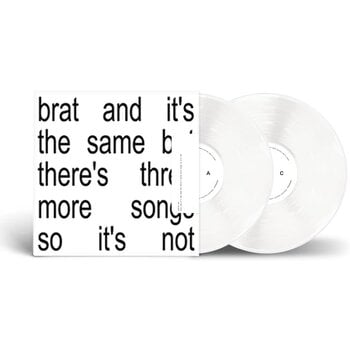 Charli XCX – Brat And It's The Same But There's Three More Songs So It's Not 2LP (2024, Deluxe Edition, White Vinyl)