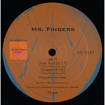 Mr. Fingers – Outer Acid 12" (2024 Reissue, Alleviated Records)
