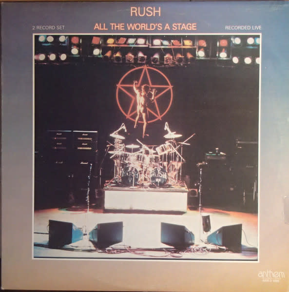 (VINTAGE) Rush - All The World's A Stage 2LP [Cover,Discs:VG](Reissue, Canada)