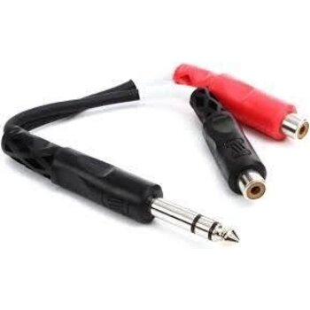 HOSA [YPR-102] Stereo Breakout 1/4 in TRS to DUAL RCA female (QUARTER to RCA DUAL female)