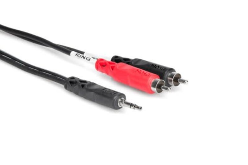 HOSA [CMR-206] Stereo Breakout 3.5mm TRS to DUAL RCA (AUX to RCA DUAL male) *6ft*