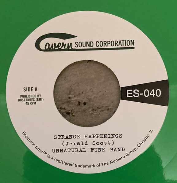 Unnatural Funk Band – Strange Happenings / Living In The Past 7" (2024 Reissue, Grass Green Vinyl, Numero Group Eccentric Soul 45s)