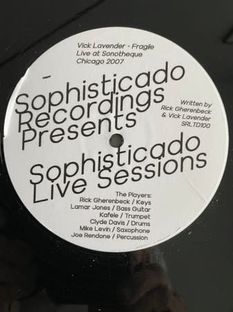 Vick Lavender - Fragile (Live) 1-Sided 12"