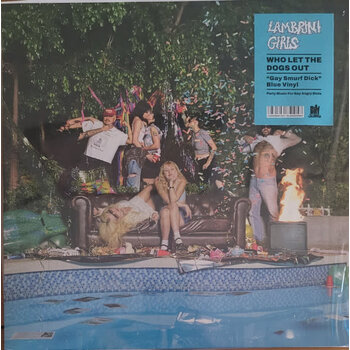 Lambrini Girls - Who Let The Dogs Out LP (2025) , Blue Translucent [Gay Smurf Dick Blue]