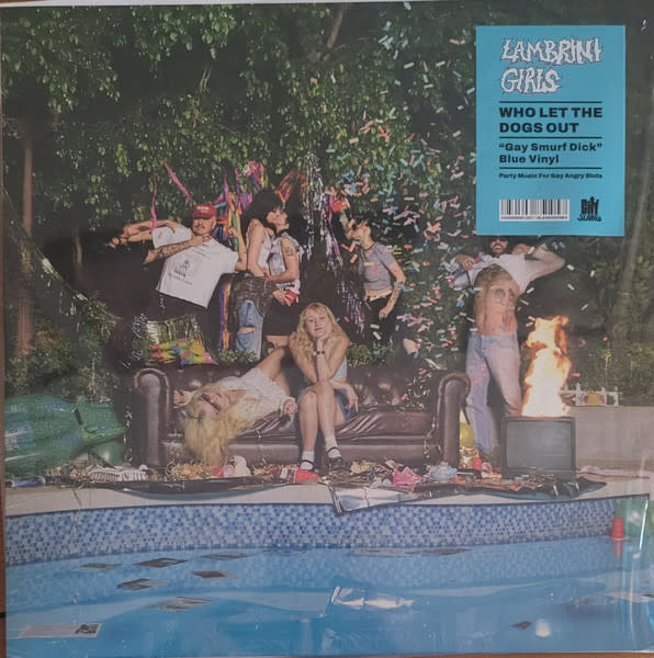 Lambrini Girls - Who Let The Dogs Out LP (2025) , Blue Translucent [Gay Smurf Dick Blue]