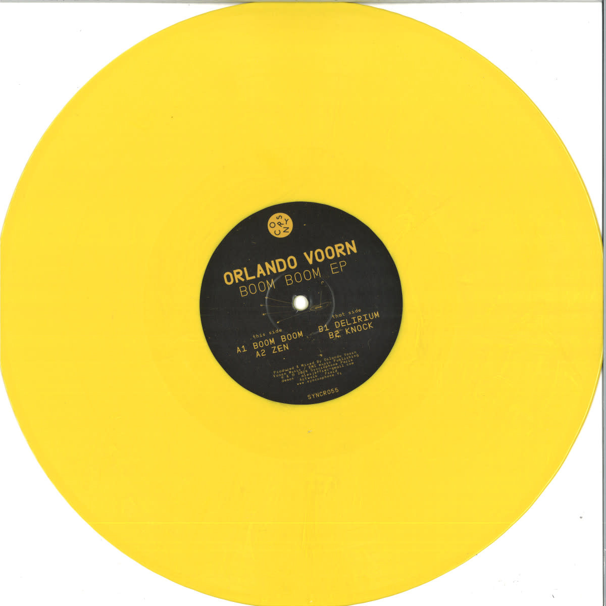 Orlando Voorn – Boom Boom EP 12" (2024, Syncrophone)