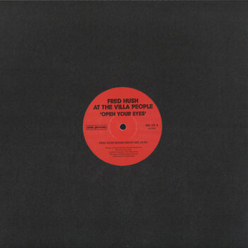 Fred Hush, At The Villa People – Open Your Eyes 12" (2024 Reissue, White Vinyl, Dark Grooves Records)