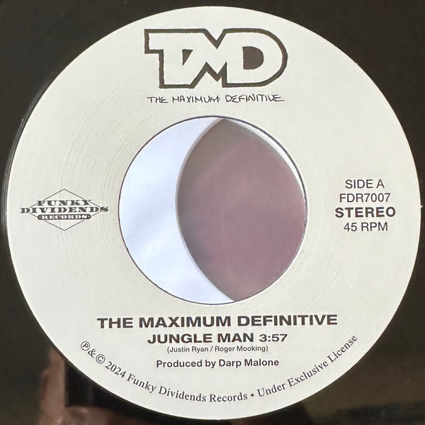 Maximum Definitive, Soul Dwellas – Jungle Man / Feel The Vibe 7" (2024, Funky Dividends Records)
