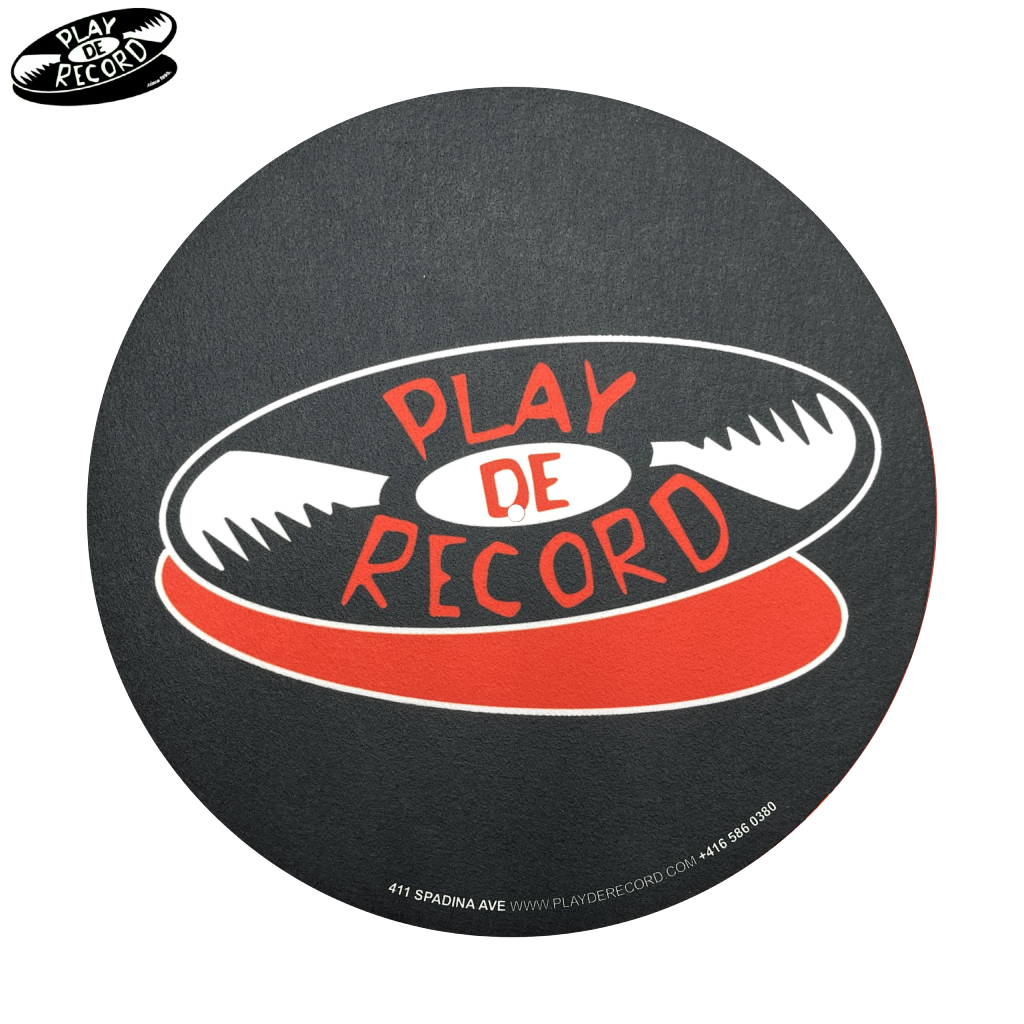 Play De Record Logo Slipmat [BLACK]