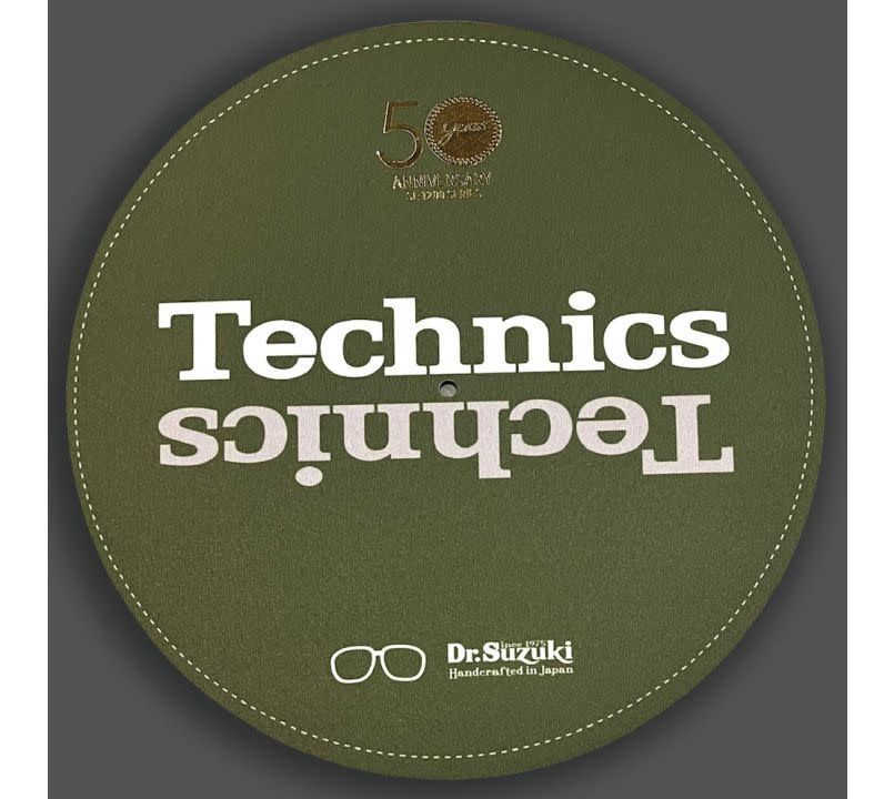 DR. SUZUKI x TECHNICS 50th Anniversary SL-1200M7L LIMITED EDITION SLIPMATS [GREEN] PAIR