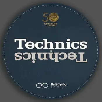 DR. SUZUKI x TECHNICS 50th Anniversary SL-1200M7L LIMITED EDITION SLIPMATS [BLUE] PAIR