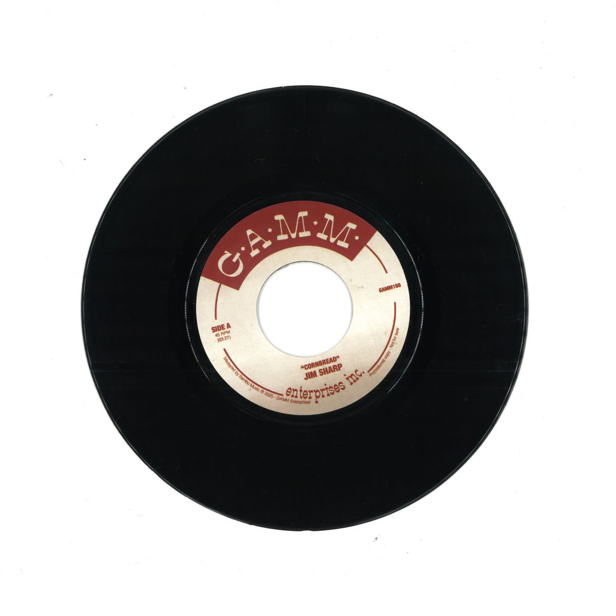 Jim Sharp – Cornbread 7" (2025, G.A.M.M.)