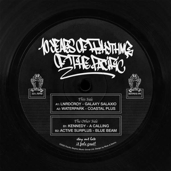 Various – 10 Years Of Rhythms Of The Pacific 12" (2025, Pacific Rhythm)