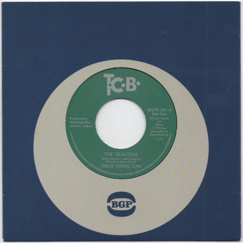 Dave Hamilton – The Deacons / Pisces Pace 7" (2025 Reissue, BGP Records)