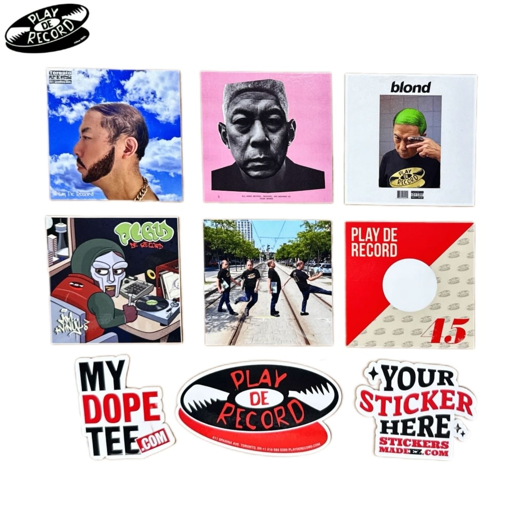 (STICKER PACK) Play De Record "Parody" (9 pieces)