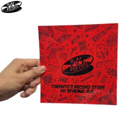 (STICKER) Play De Record "Red Plastic" [LARGE 6"]