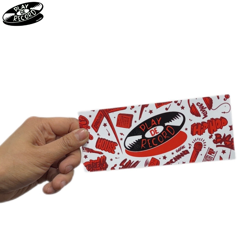(STICKER) Play De Record "Logo Bookmark" [LARGE 6"]
