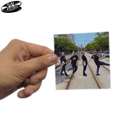 (STICKER) Play De Record "Eugene as Beatles Abbey Road" [MEDIUM 3"]
