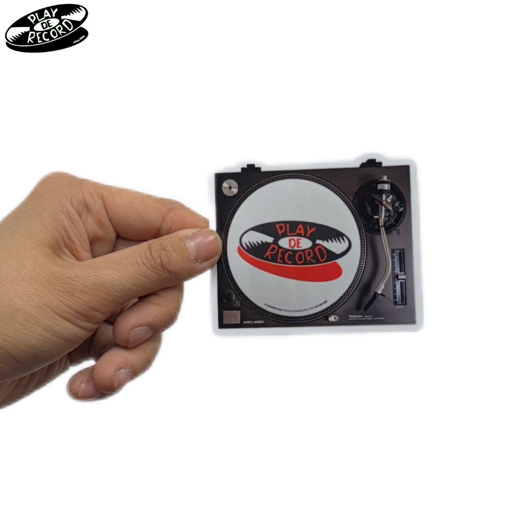 (STICKER) Play De Record "Logo Turntable" [MEDIUM 3"]