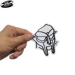 (STICKER) Play De Record "MF Doom Mask" [SMALL 2"]