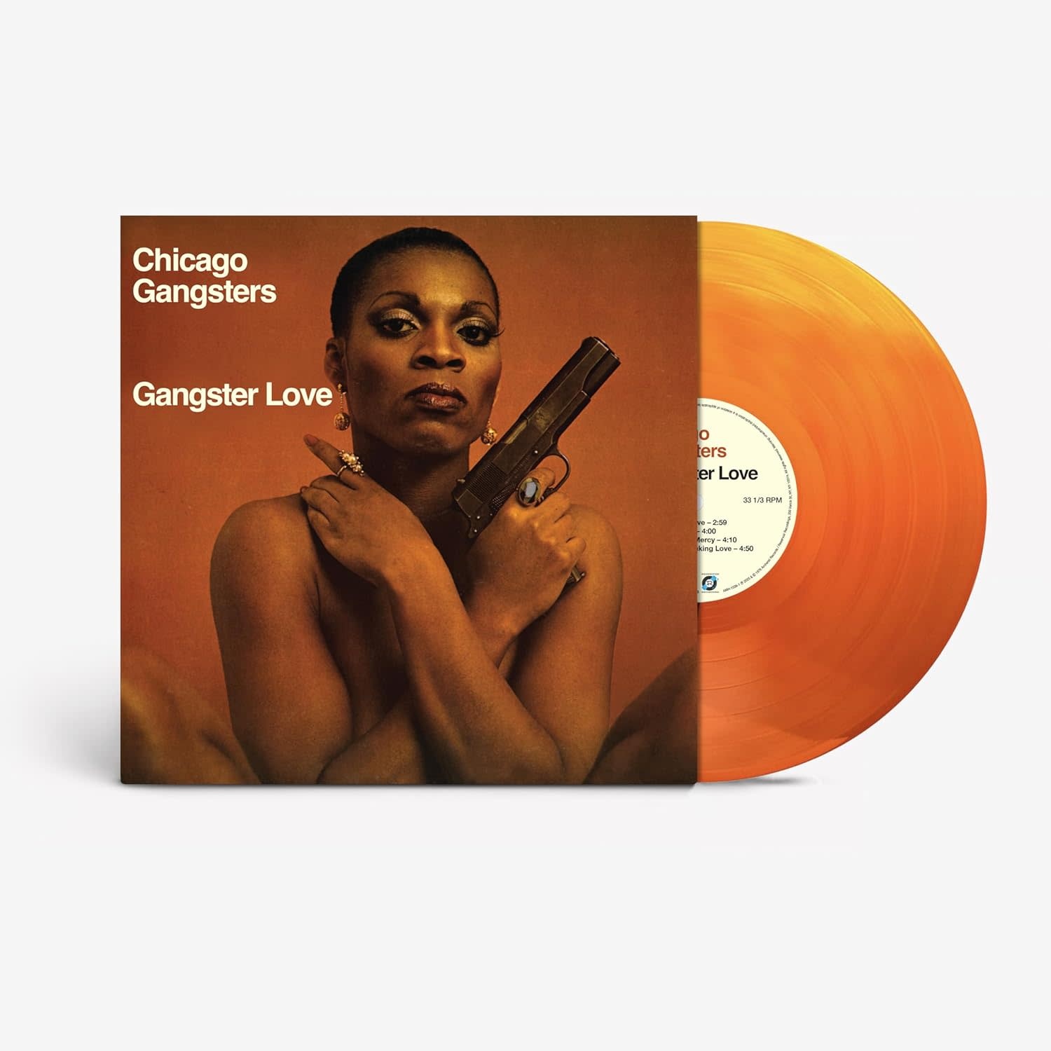 Chicago Gangsters – Gangster Love LP (2025 Repress, Pumpkin Spice Vinyl, Amherst Records)