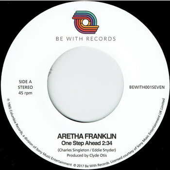 Aretha Franklin – One Step Ahead 7" (2025 Repress, Be With Records)