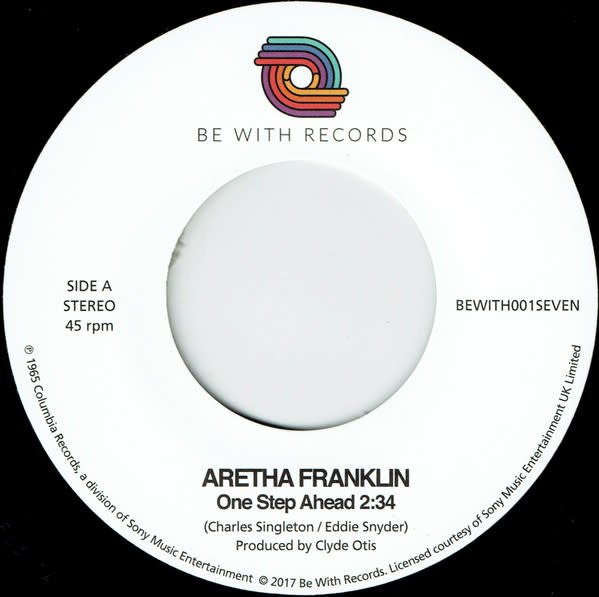 Aretha Franklin – One Step Ahead 7" (2025 Repress, Be With Records)