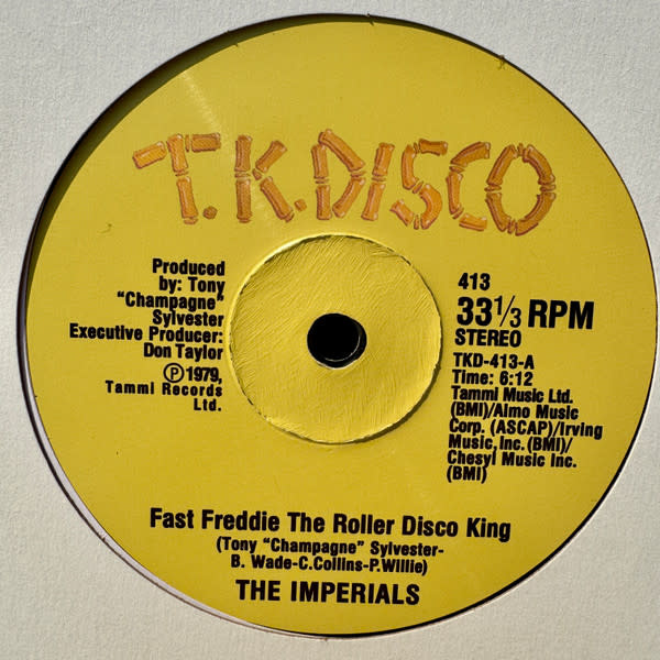 The Imperials – Fast Freddie The Roller Disco King 12" (2025 Reissue, T.K. Disco)