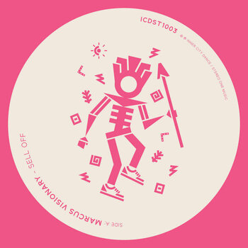 Marcus Visionary - Sell Off 12" (2023, Inner City Dance), Pink Transparent Vinyl