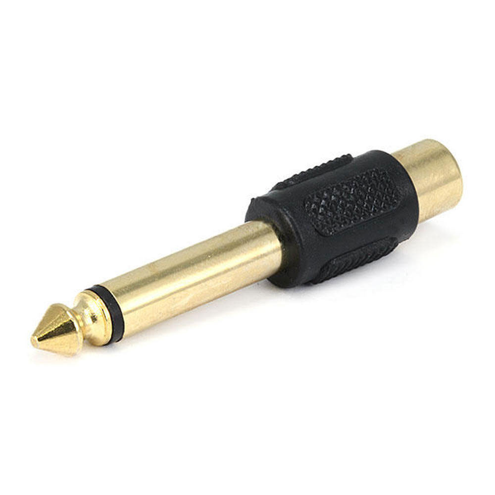 RCA (single) (Female) to QUARTER MONO (Male) Audio Adaptor