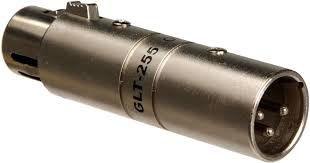 HOSA [GLT-255] XLR (Female) to XLR (Male) Ground Lift Hum Stopper Audio Adaptor