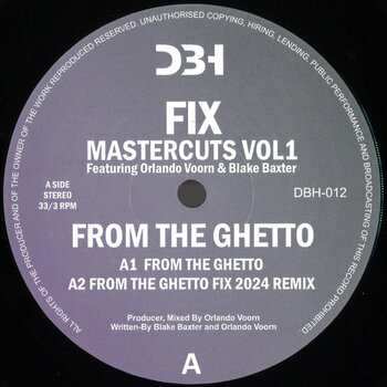 Fix Featuring Orlando Voorn & Blake Baxter – Mastercuts Vol. 1 12" (2025, DBH)