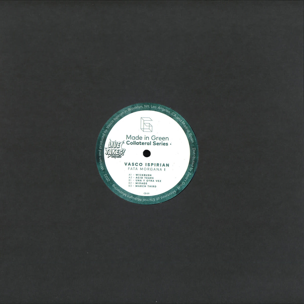 Vasco Ispirian – Fata Morgana I 12" (2024, Collateral Series - Made In Green Records)