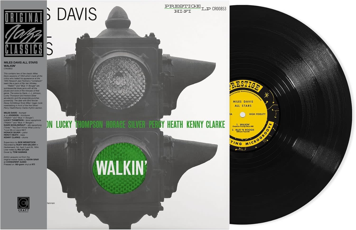 Miles Davis All Stars – Walkin' LP (2025 Reissue, Craft Recordings - Original Jazz Classics Series)