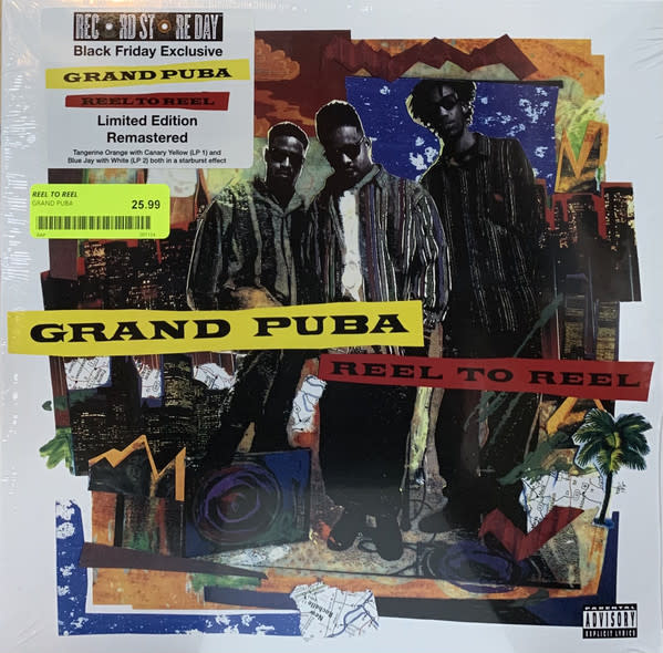 Grand Puba - Reel To Reel 2LP (2020, Tommy Boy), Colour Vinyl
