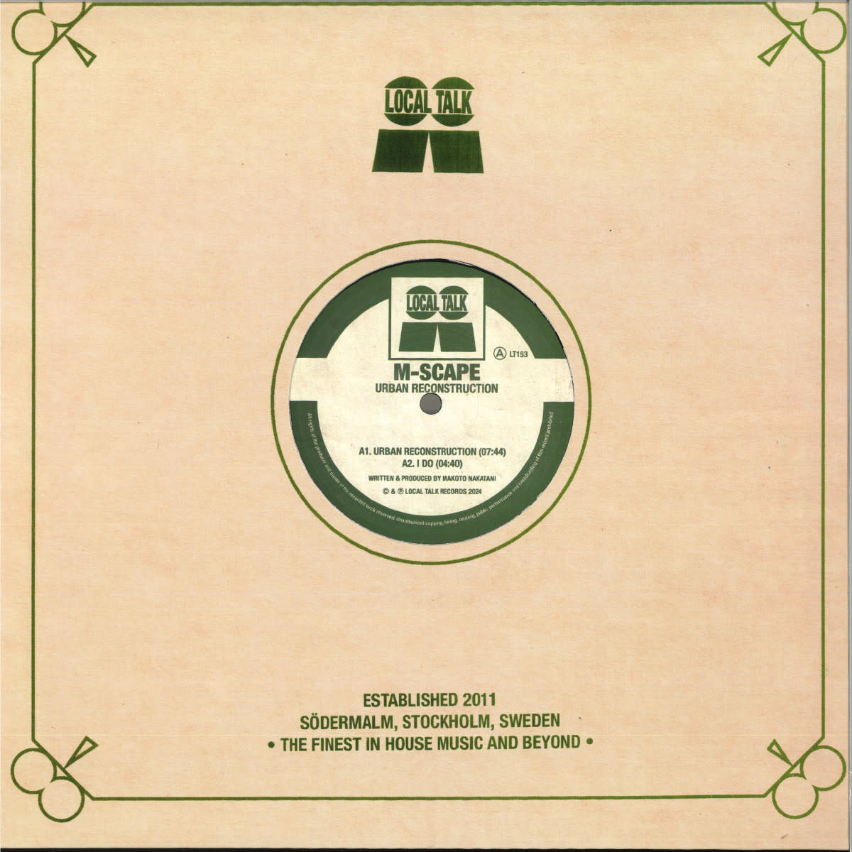 M-Scape – Urban Reconstruction EP 12" (2025, Local Talk)
