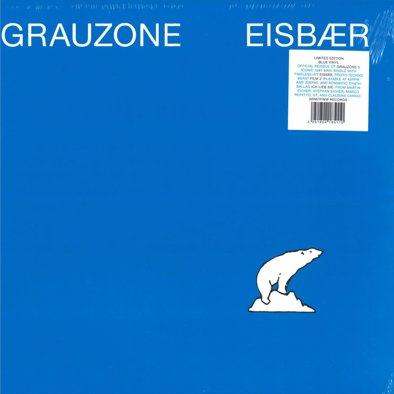 Grauzone – Eisbær 12" (2025 Reissue, Blue Vinyl, We Release Whatever The Fuck We Want Records)