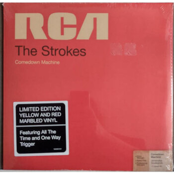 The Strokes - Comedown Machine LP (2023 Reissue), Yellow Opaque w/ Red Marble