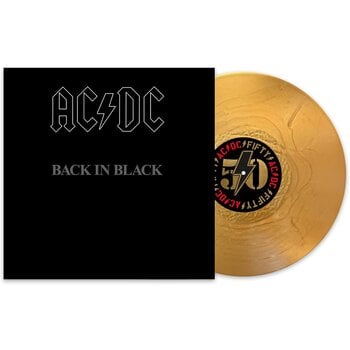 AC/DC – Back In Black LP (2025 Reissue, 50th Anniversary, Gold Vinyl, AC/DC Fifty - Series)
