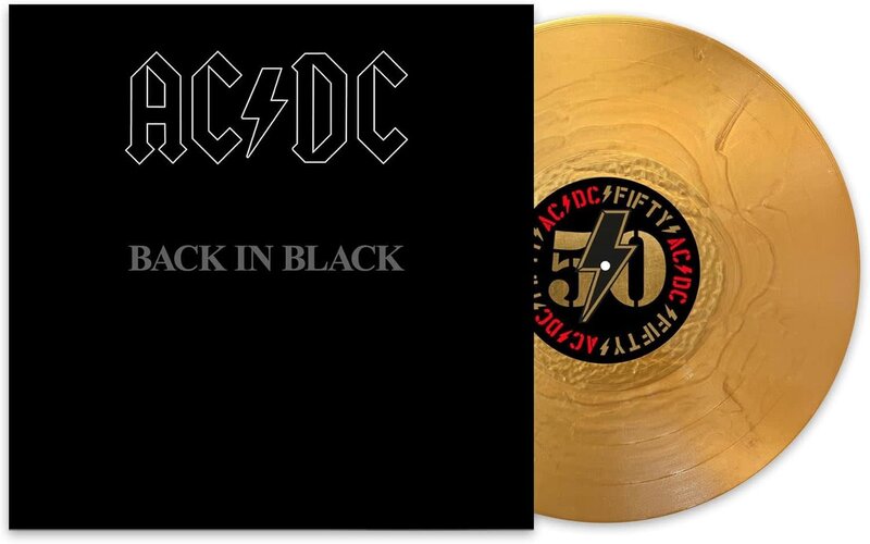 AC/DC – Back In Black LP (2025 Reissue, 50th Anniversary, Gold Vinyl, AC/DC Fifty - Series)