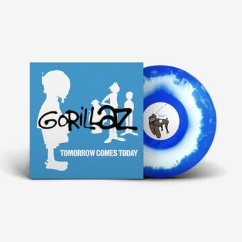 Gorillaz – Tomorrow Comes Today 12" (2025 Reissue, White and Blue Colour-in-Colour Vinyl, Parlophone)