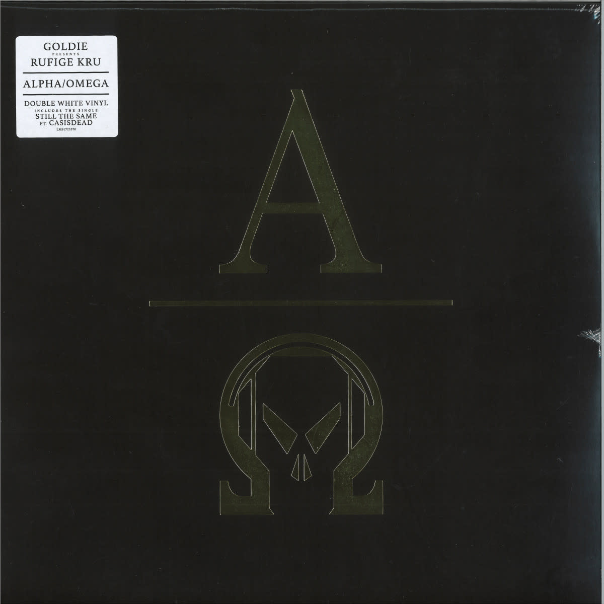 Goldie presents Rufige Kru – Alpha Omega 2LP (2025, White Vinyl, London Records)
