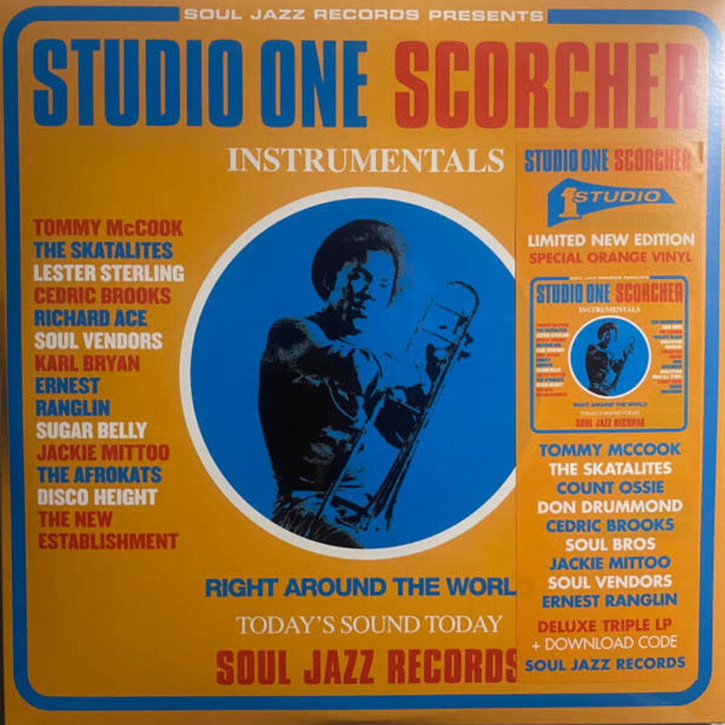 Various – Studio One Scorcher (Instrumentals) 3LP (2023 Reissue, Orange Vinyl, Soul Jazz Studio One Series)