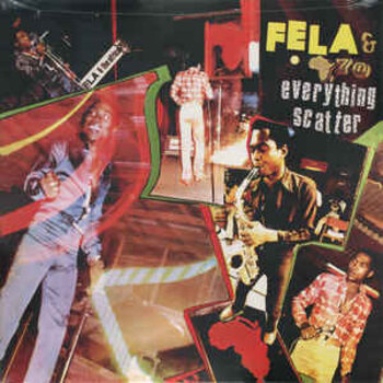 Fela Kuti & Africa 70 - Everything Scatter LP (2015 Reissue, Orange Vinyl, Knitting Factory Records)