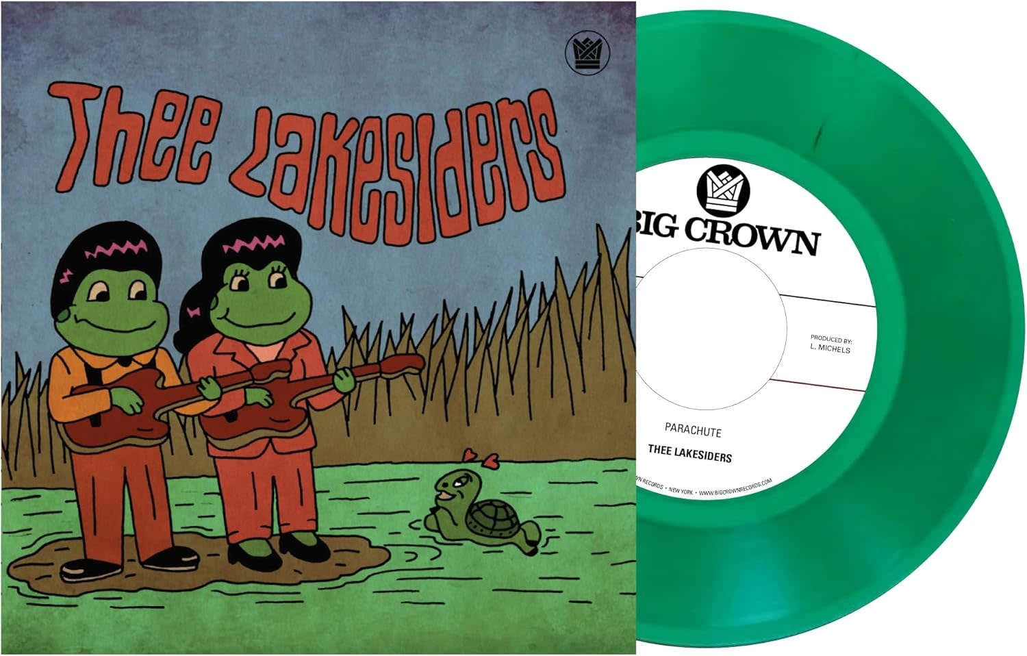 Thee Lakesiders – Parachute 7" (2025, Translucent Green Vinyl, Big Crown Records)